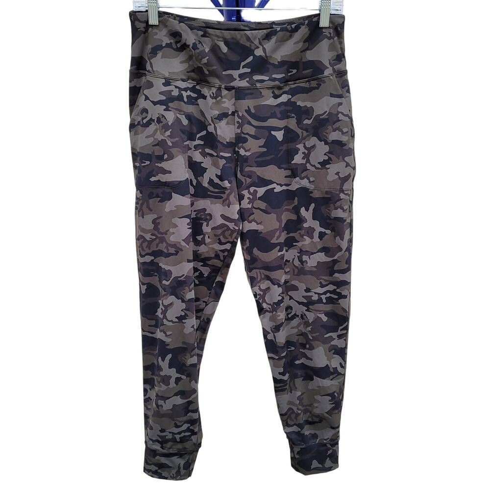 Camo Ankle Legging with Pockets Firm Stretch Size XL